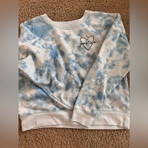 Tie dye Justice Sweater Youth girls size 12/14